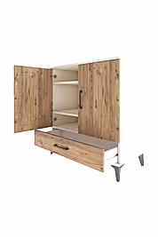 Hyperion Şifonyer 3 Raflı Tek Çekmeceli 2 Kapaklı 88x44x96 - S37M071V3B