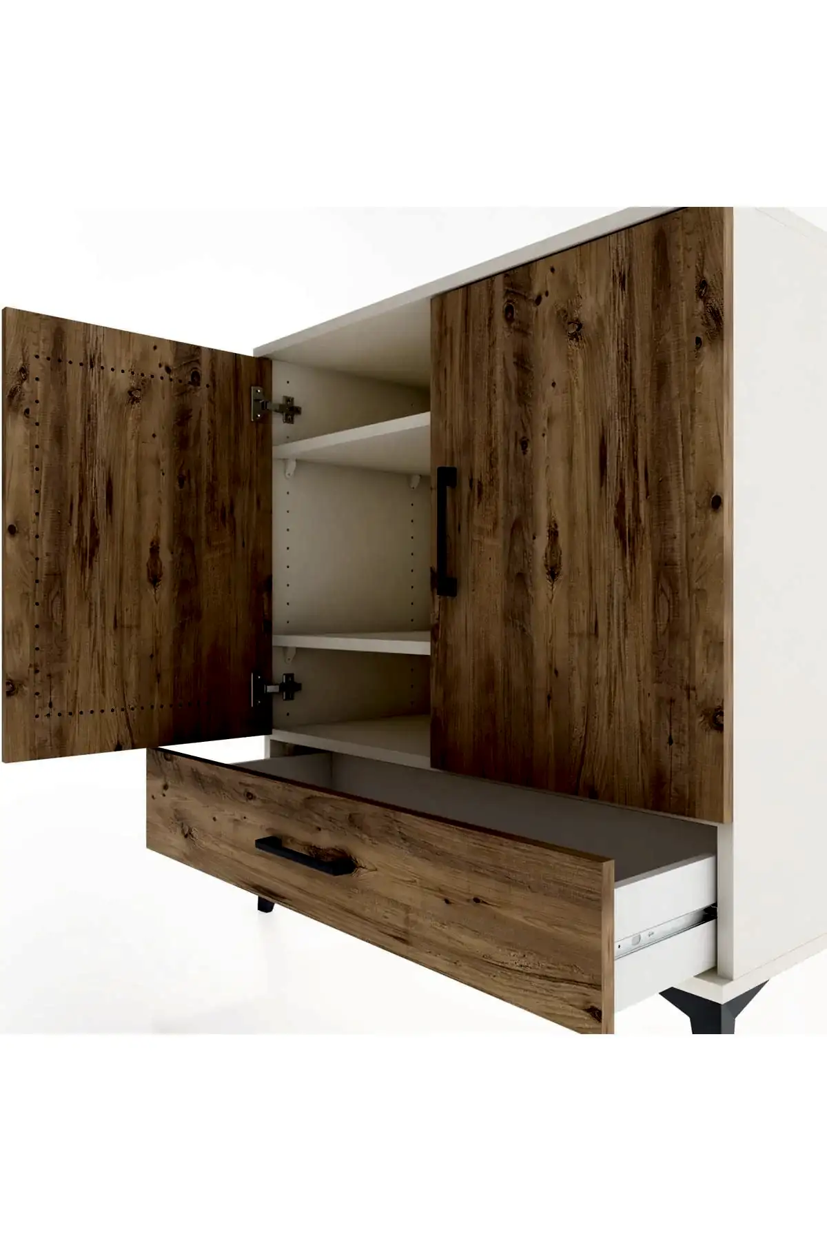 Hyperion Şifonyer 3 Raflı Tek Çekmeceli 2 Kapaklı 88x44x96 - S37M071V3B