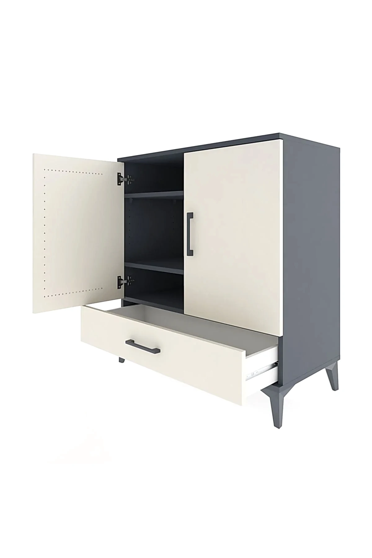 Hyperion Şifonyer 3 Raflı Tek Çekmeceli 2 Kapaklı 88x44x96 - S37M071V4B