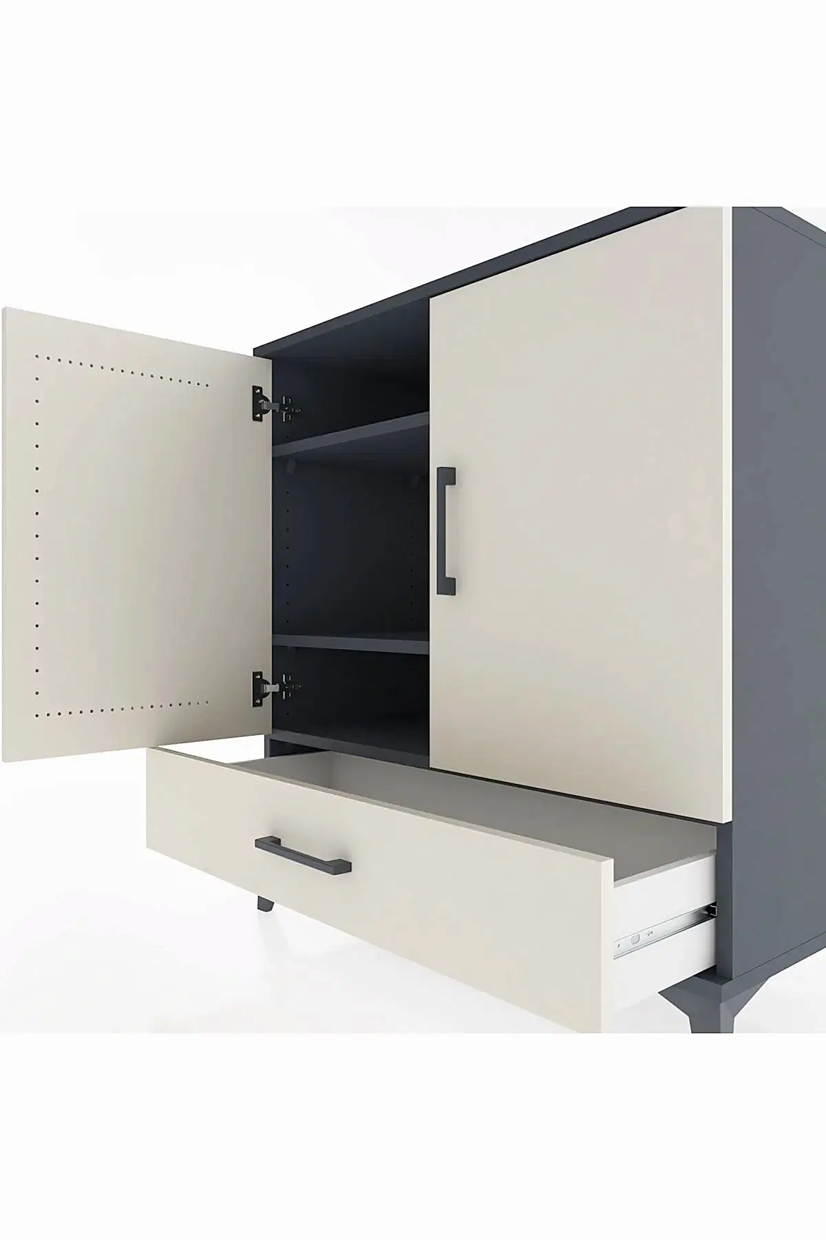 Hyperion Şifonyer 3 Raflı Tek Çekmeceli 2 Kapaklı 88x44x96 - S37M071V4B