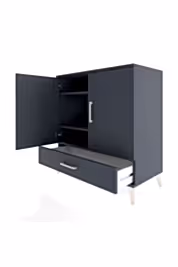 Hyperion Şifonyer 3 Raflı Tek Çekmeceli 2 Kapaklı 88x44x96 - S37M071V5B