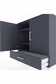 Hyperion Şifonyer 3 Raflı Tek Çekmeceli 2 Kapaklı 88x44x96 - S37M071V5B