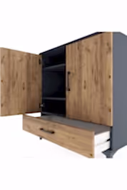 Hyperion Şifonyer 3 Raflı Tek Çekmeceli 2 Kapaklı 88x44x96 - S37M071V6B