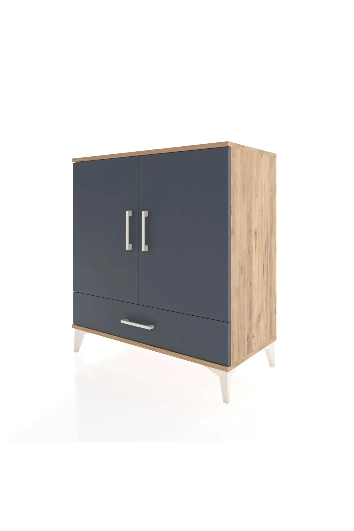 Hyperion Şifonyer 3 Raflı Tek Çekmeceli 2 Kapaklı 88x44x96 - S37M071V8B