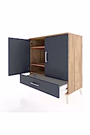 Hyperion Şifonyer 3 Raflı Tek Çekmeceli 2 Kapaklı 88x44x96 - S37M071V8B