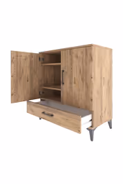 Hyperion Şifonyer 3 Raflı Tek Çekmeceli 2 Kapaklı 88x44x96 - S37M071V9B