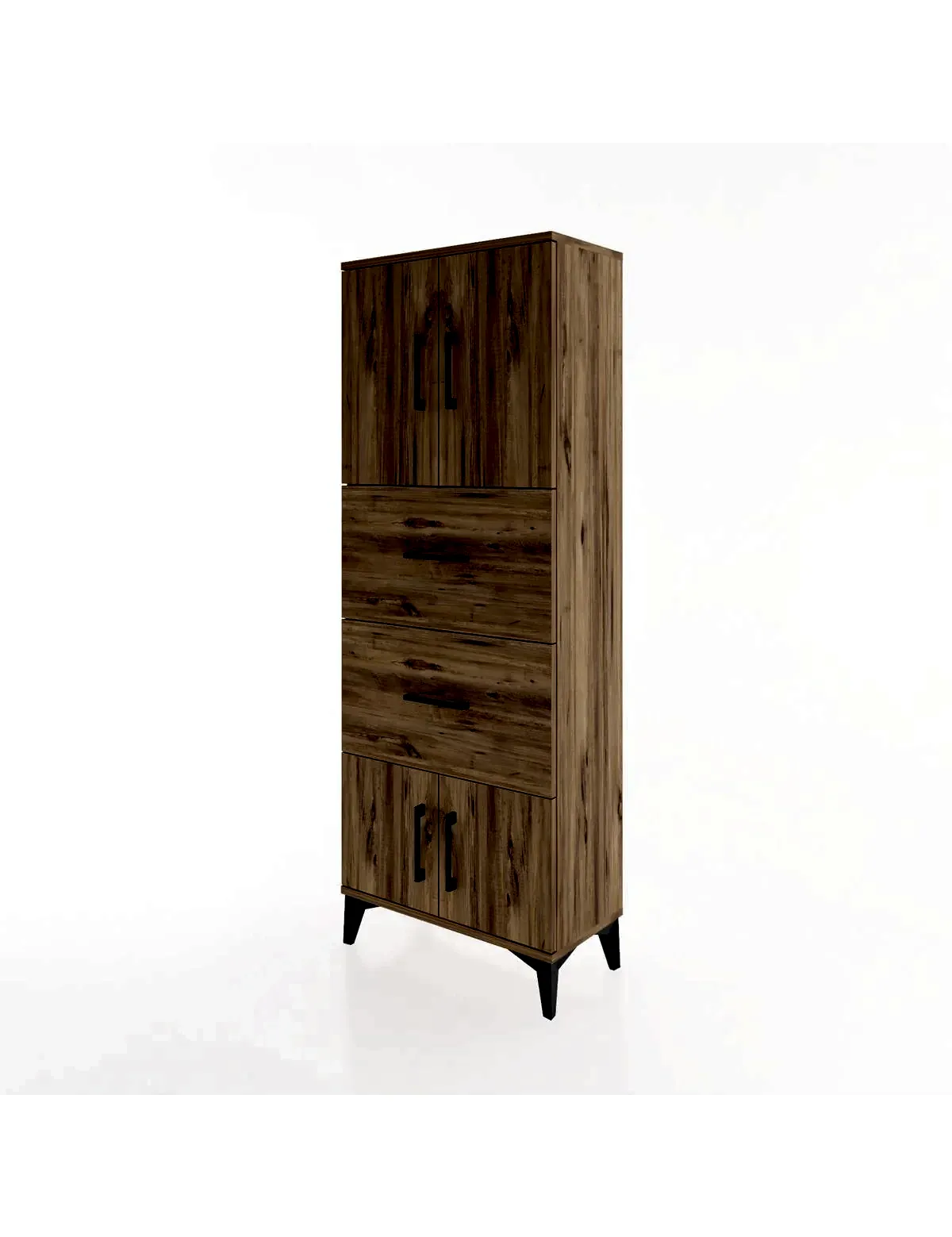 Arges Dolap 2 Raflı 2 Çekmeceli 4 Kapaklı 60x30x163 - S20M073V9A