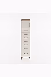 Hyperion Dolap Tek Raflı 7 Çekmeceli Tek Kapaklı 44x44x182 - S55M010V7B