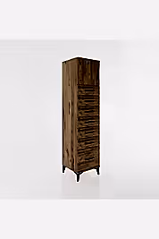 Hyperion Dolap Tek Raflı 7 Çekmeceli Tek Kapaklı 44x44x182 - S55M010V9B