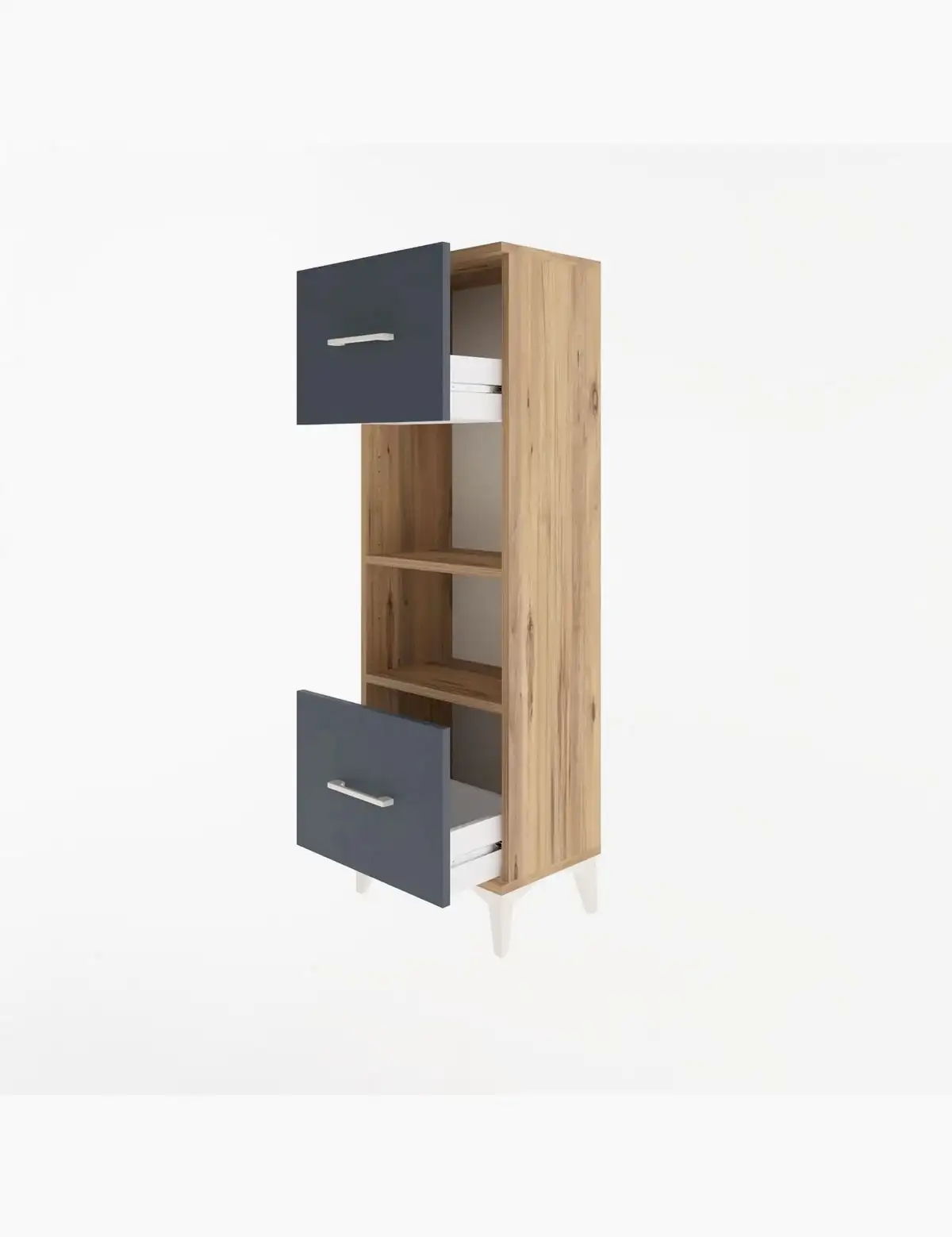 Arges Dolap 2 Raflı 2 Çekmeceli 44x30x134 - S16M006V8A