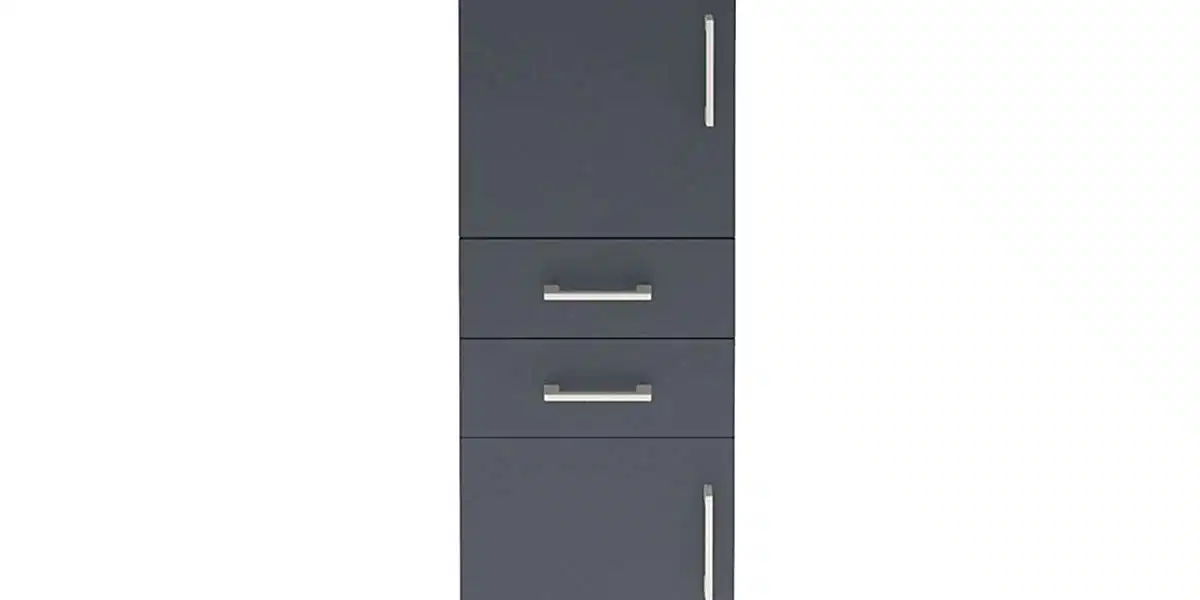 Arges Dolap 2 Raflı 2 Çekmeceli 2 Kapaklı 44x30x134 - S16M036V2A