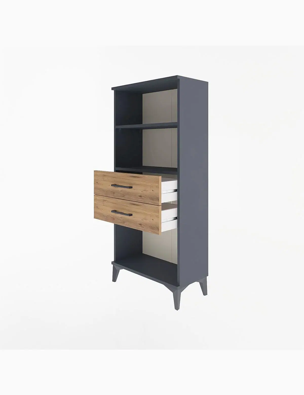 Arges Dolap 2 Raflı 2 Çekmeceli 60x30x134 - S17M048V6A