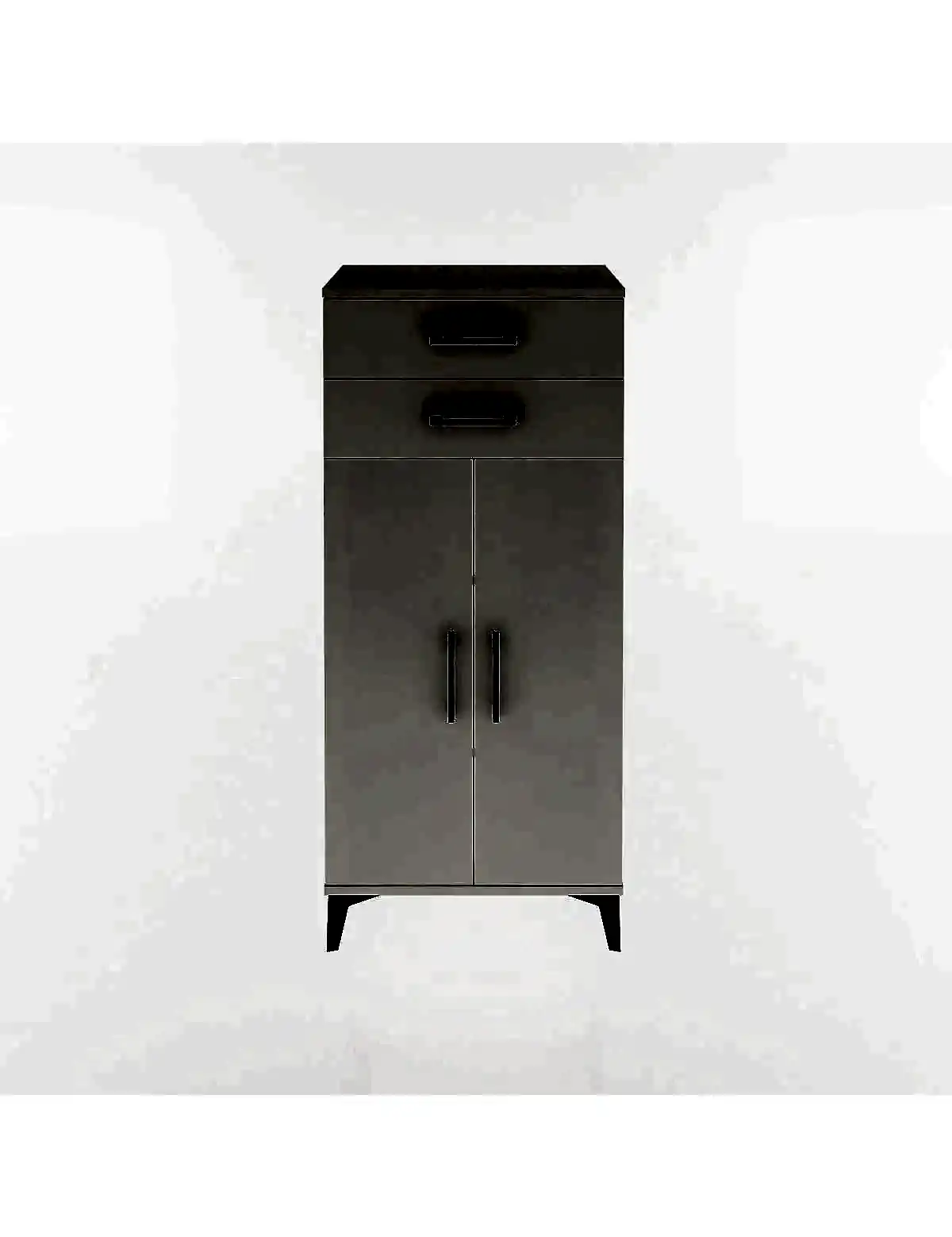 Arges Dolap 2 Raflı 2 Çekmeceli 2 Kapaklı 60x30x134 - S17M115V1A