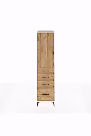 Kronos Dolap 2 Raflı 4 Çekmeceli Tek Kapaklı 44x59x182 - S88M013V3C