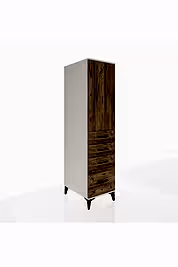 Kronos Dolap 2 Raflı 4 Çekmeceli Tek Kapaklı 44x59x182 - S88M013V3C