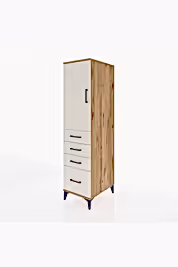 Kronos Dolap 2 Raflı 4 Çekmeceli Tek Kapaklı 44x59x182 - S88M013V7C