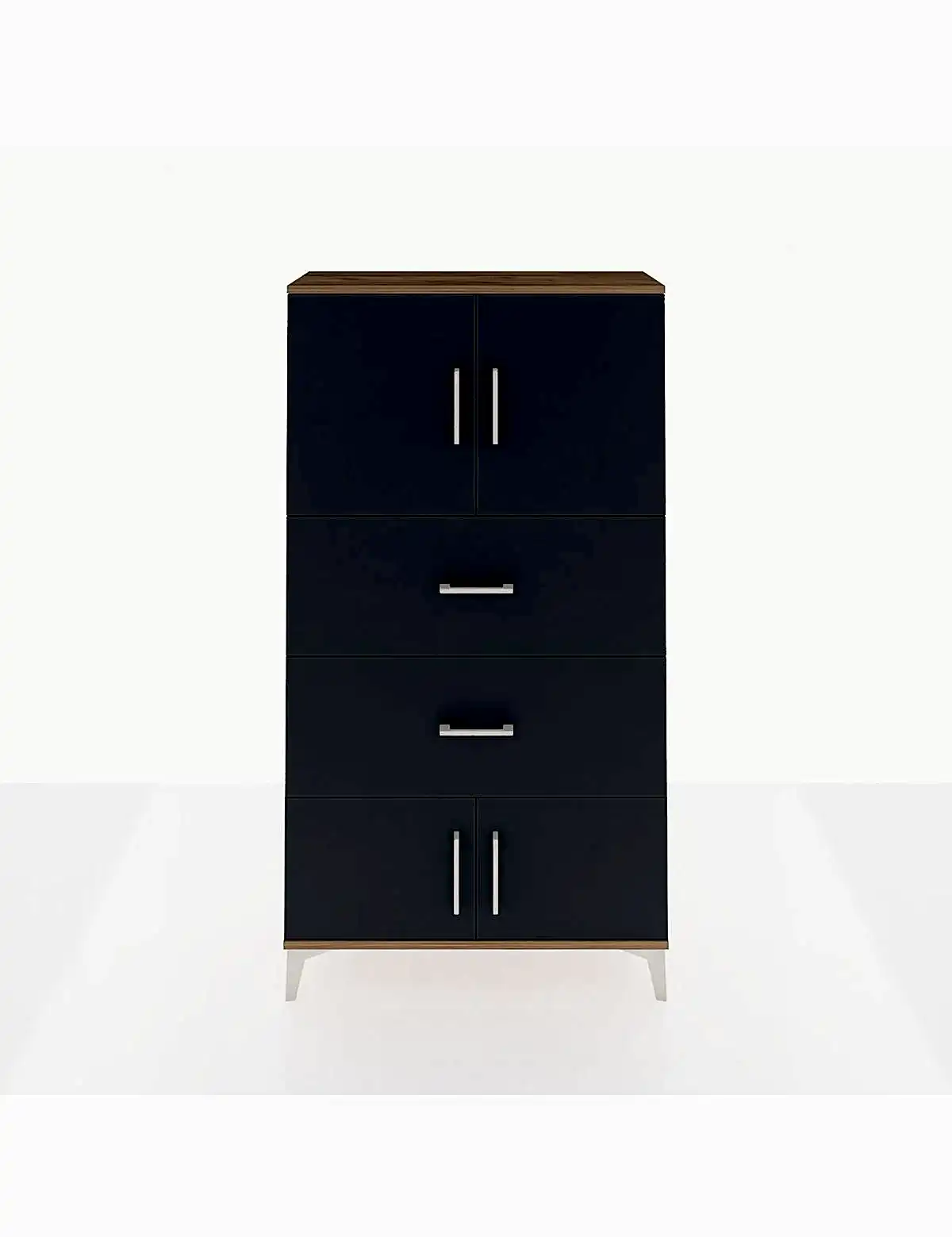 Arges Dolap 2 Raflı 2 Çekmeceli 4 Kapaklı 88x30x163 - S21M033V8A