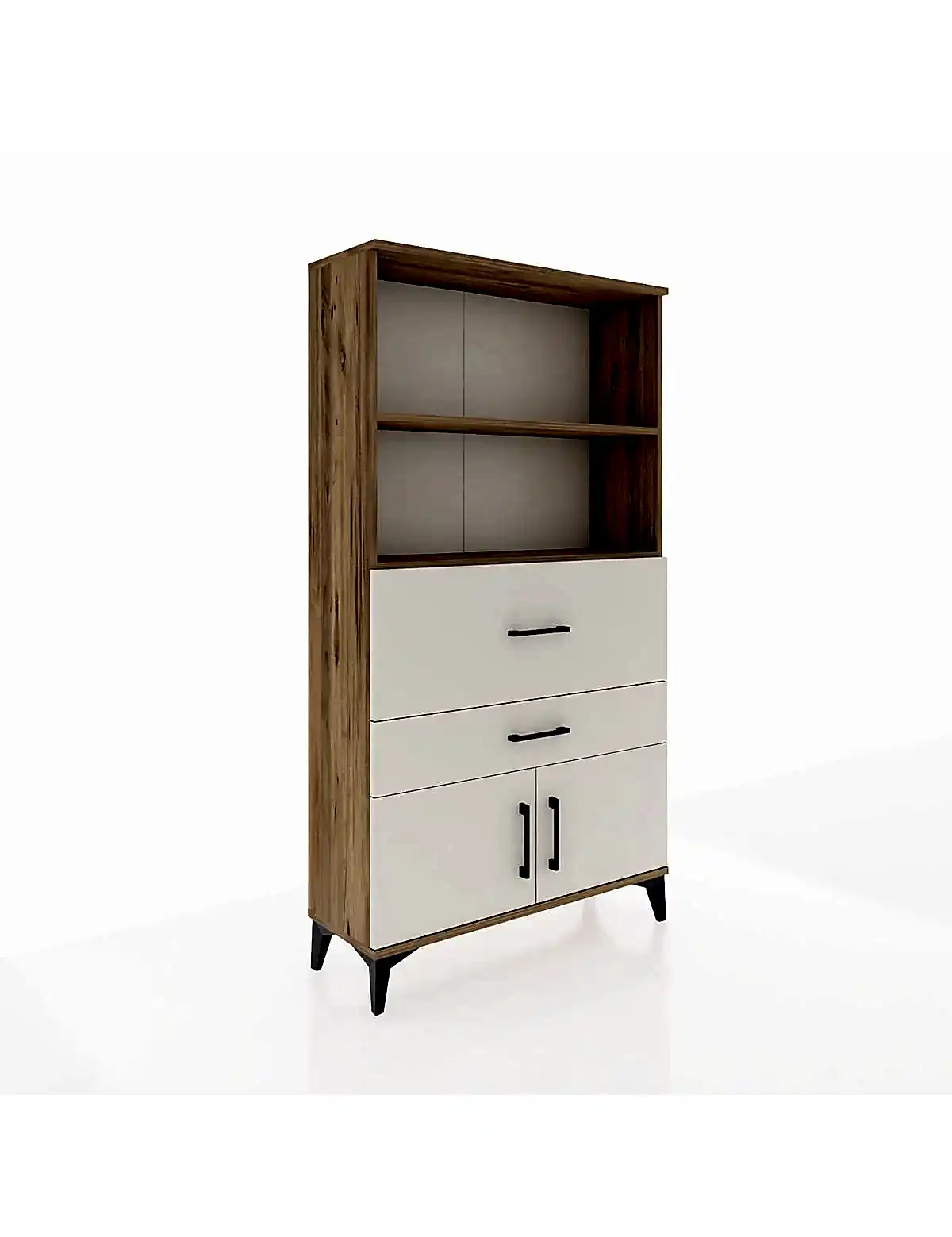 Arges Dolap 2 Raflı 2 Çekmeceli 2 Kapaklı 88x30x163 - S21M124V7A