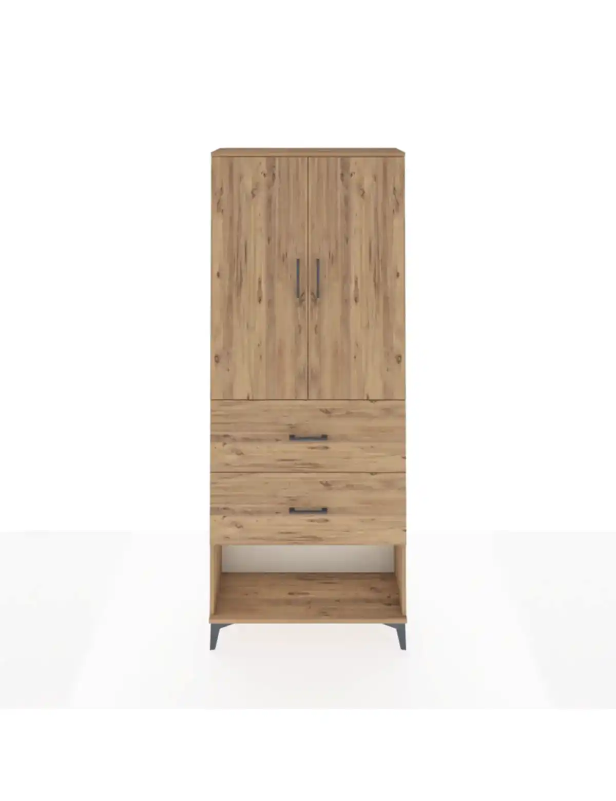 Arges Dolap 2 Raflı 2 Çekmeceli 2 Kapaklı 88x30x221 - S30M146V9A