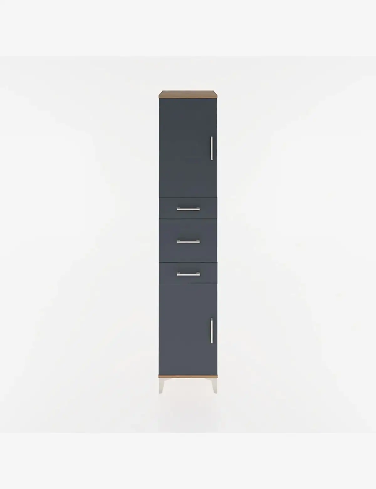 Hyperion Dolap 3 Raflı 3 Çekmeceli 2 Kapaklı 44x44x221 - S61M224V8B