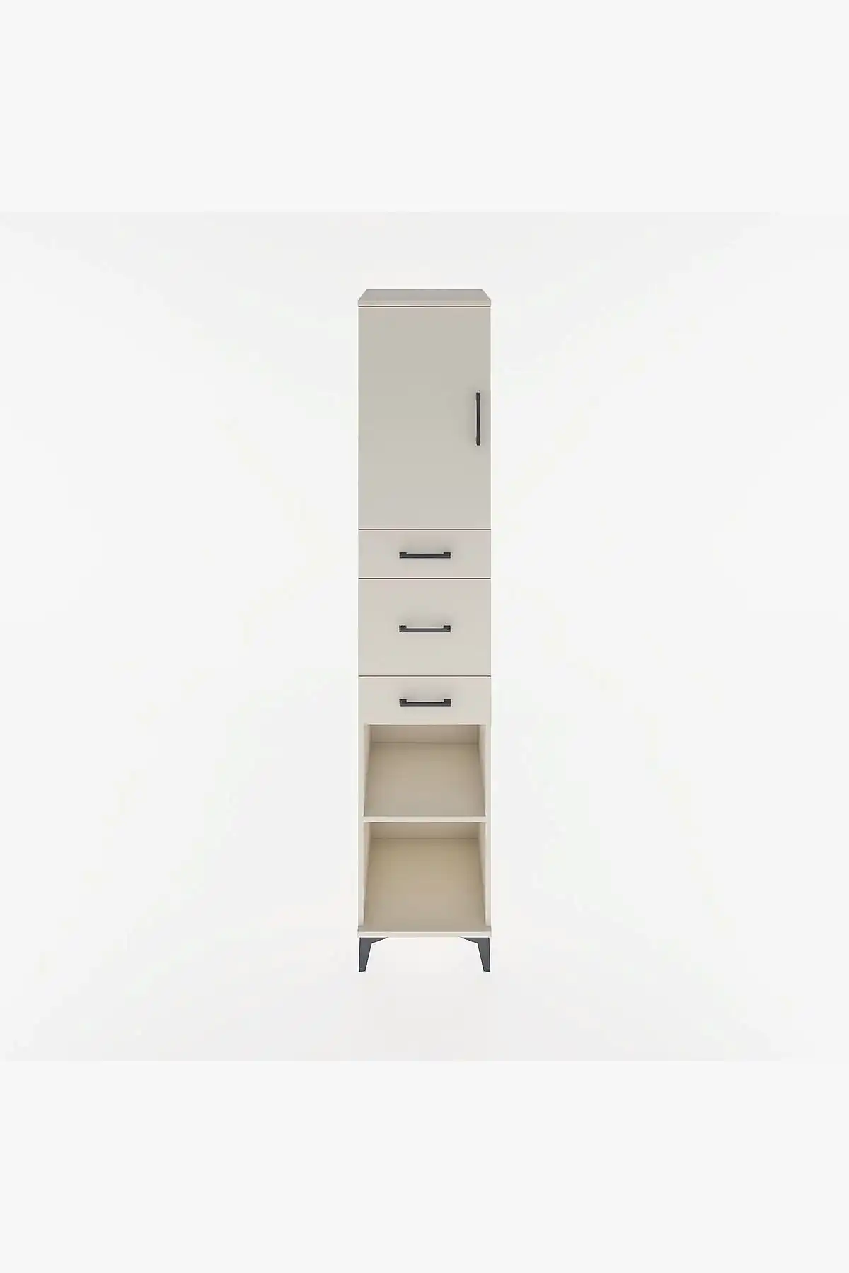 Hyperion Dolap 3 Raflı 3 Çekmeceli Tek Kapaklı 44x44x221 - S61M225V1B