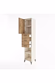 Hyperion Dolap 3 Raflı 3 Çekmeceli Tek Kapaklı 44x44x221 - S61M225V3B