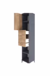 Hyperion Dolap 3 Raflı 3 Çekmeceli Tek Kapaklı 44x44x221 - S61M225V6B