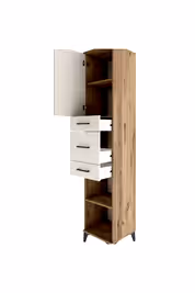 Hyperion Dolap 3 Raflı 3 Çekmeceli Tek Kapaklı 44x44x221 - S61M225V7B