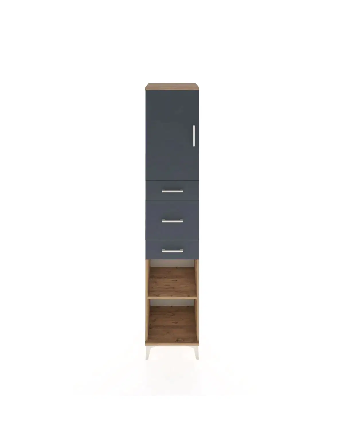 Hyperion Dolap 3 Raflı 3 Çekmeceli Tek Kapaklı 44x44x221 - S61M225V8B