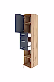 Hyperion Dolap 3 Raflı 3 Çekmeceli Tek Kapaklı 44x44x221 - S61M225V8B