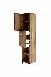 Hyperion Dolap 3 Raflı 3 Çekmeceli Tek Kapaklı 44x44x221 - S61M225V9B