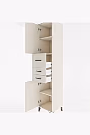 Hyperion Dolap 3 Raflı 3 Çekmeceli 2 Kapaklı 44x44x221 - S61M227V1B