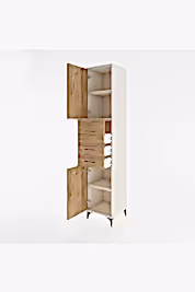 Hyperion Dolap 3 Raflı 3 Çekmeceli 2 Kapaklı 44x44x221 - S61M227V3B