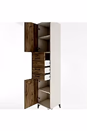 Hyperion Dolap 3 Raflı 3 Çekmeceli 2 Kapaklı 44x44x221 - S61M227V3B