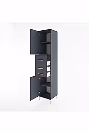 Hyperion Dolap 3 Raflı 3 Çekmeceli 2 Kapaklı 44x44x221 - S61M227V5B