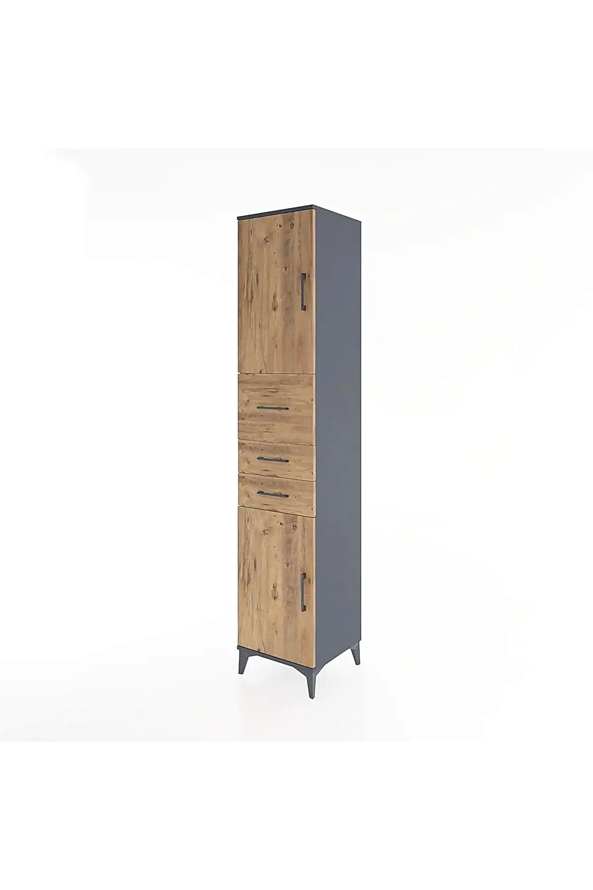 Hyperion Dolap 3 Raflı 3 Çekmeceli 2 Kapaklı 44x44x221 - S61M227V6B