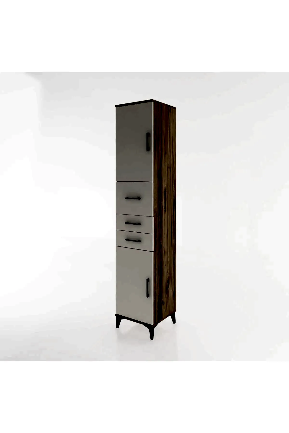 Hyperion Dolap 3 Raflı 3 Çekmeceli 2 Kapaklı 44x44x221 - S61M227V7B