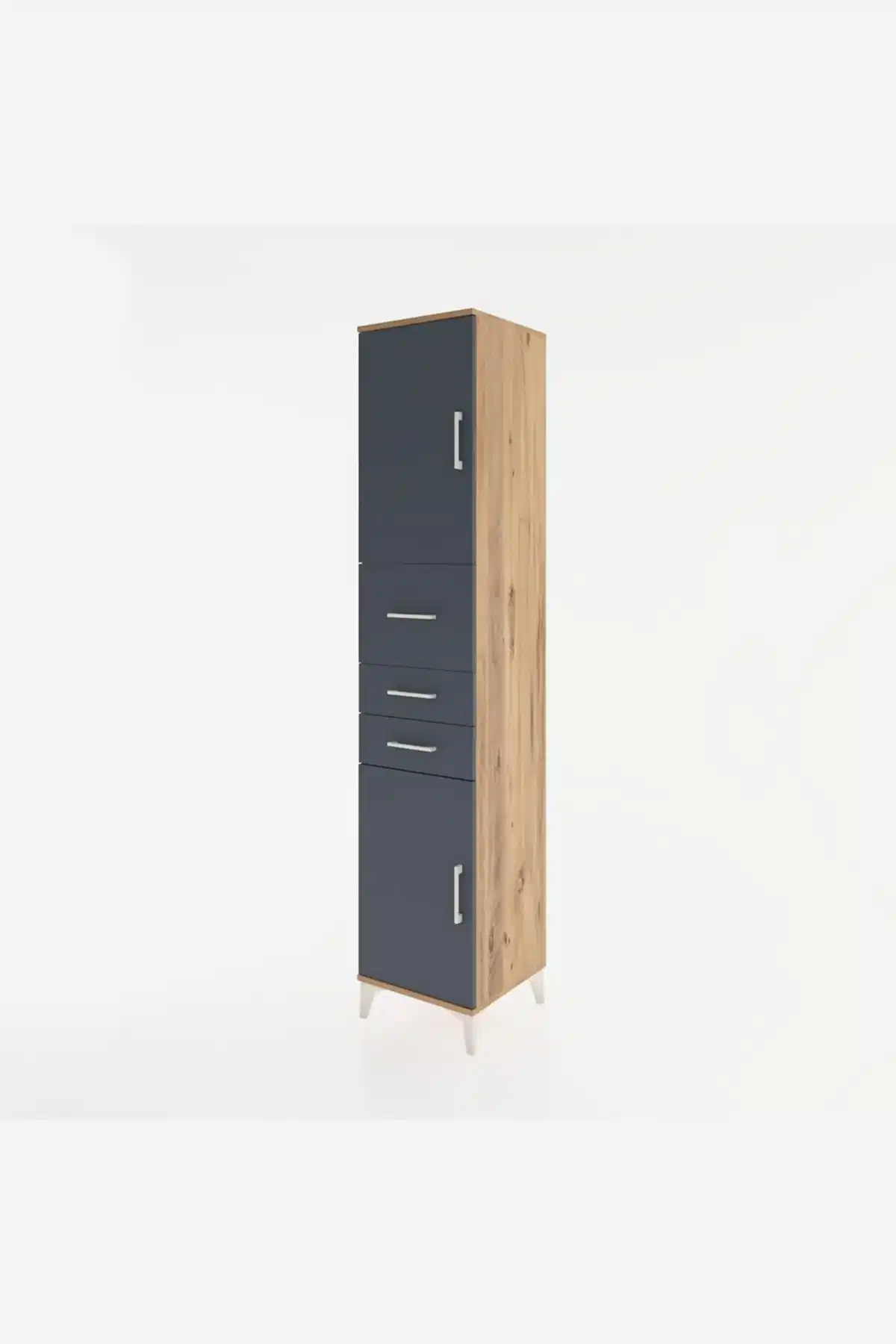 Hyperion Dolap 3 Raflı 3 Çekmeceli 2 Kapaklı 44x44x221 - S61M227V8B