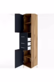 Hyperion Dolap 3 Raflı 3 Çekmeceli 2 Kapaklı 44x44x221 - S61M227V8B