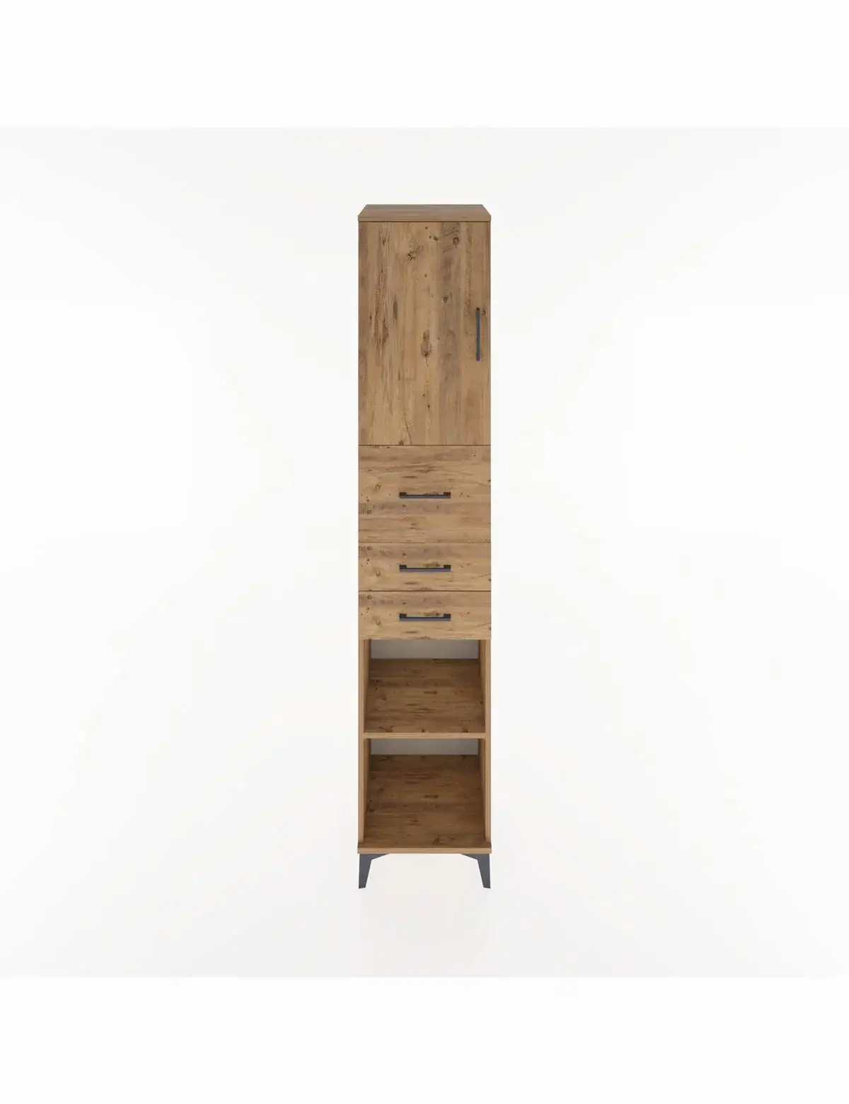 Hyperion Dolap 3 Raflı 3 Çekmeceli Tek Kapaklı 44x44x221 - S61M228V9B