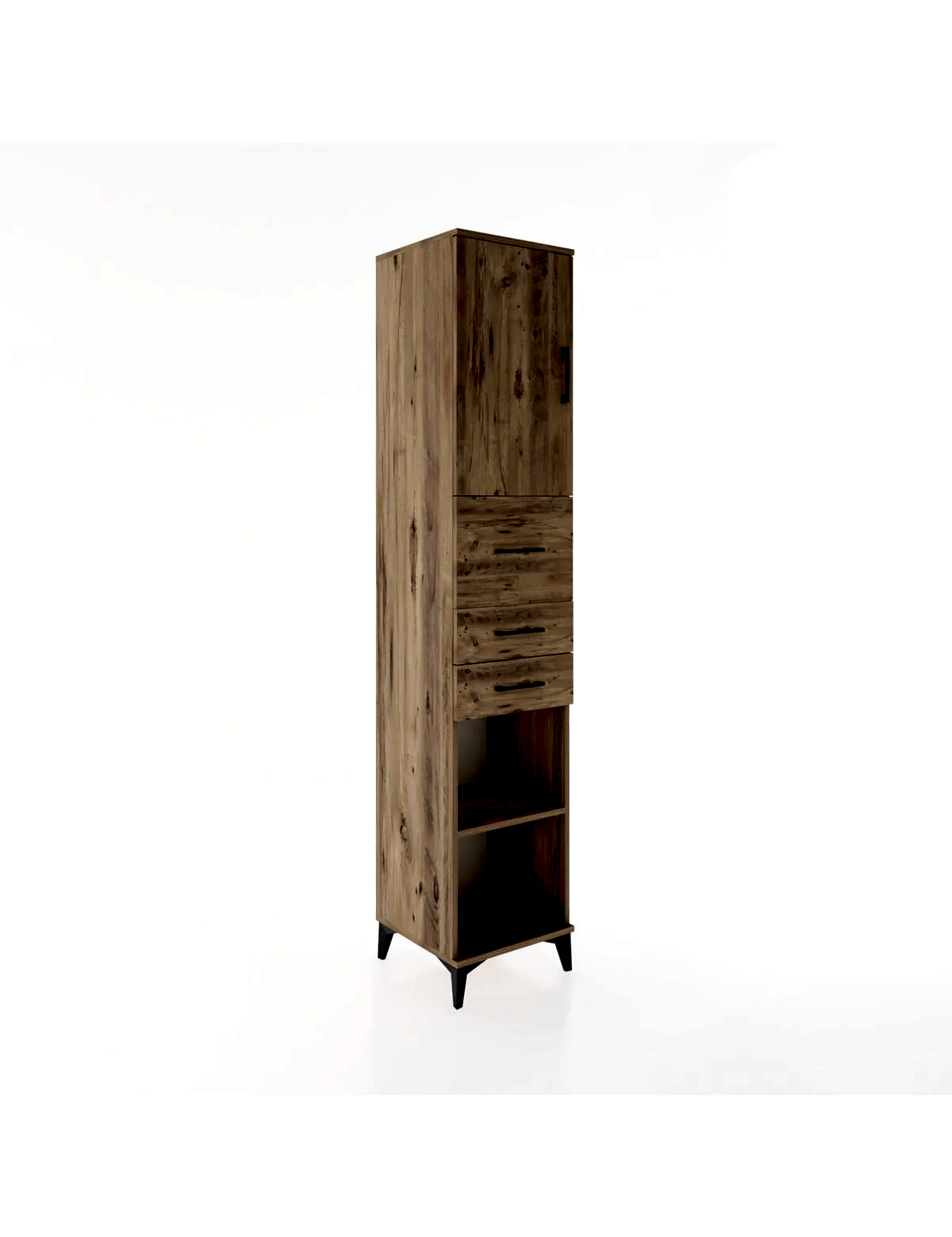 Hyperion Dolap 3 Raflı 3 Çekmeceli Tek Kapaklı 44x44x221 - S61M228V9B