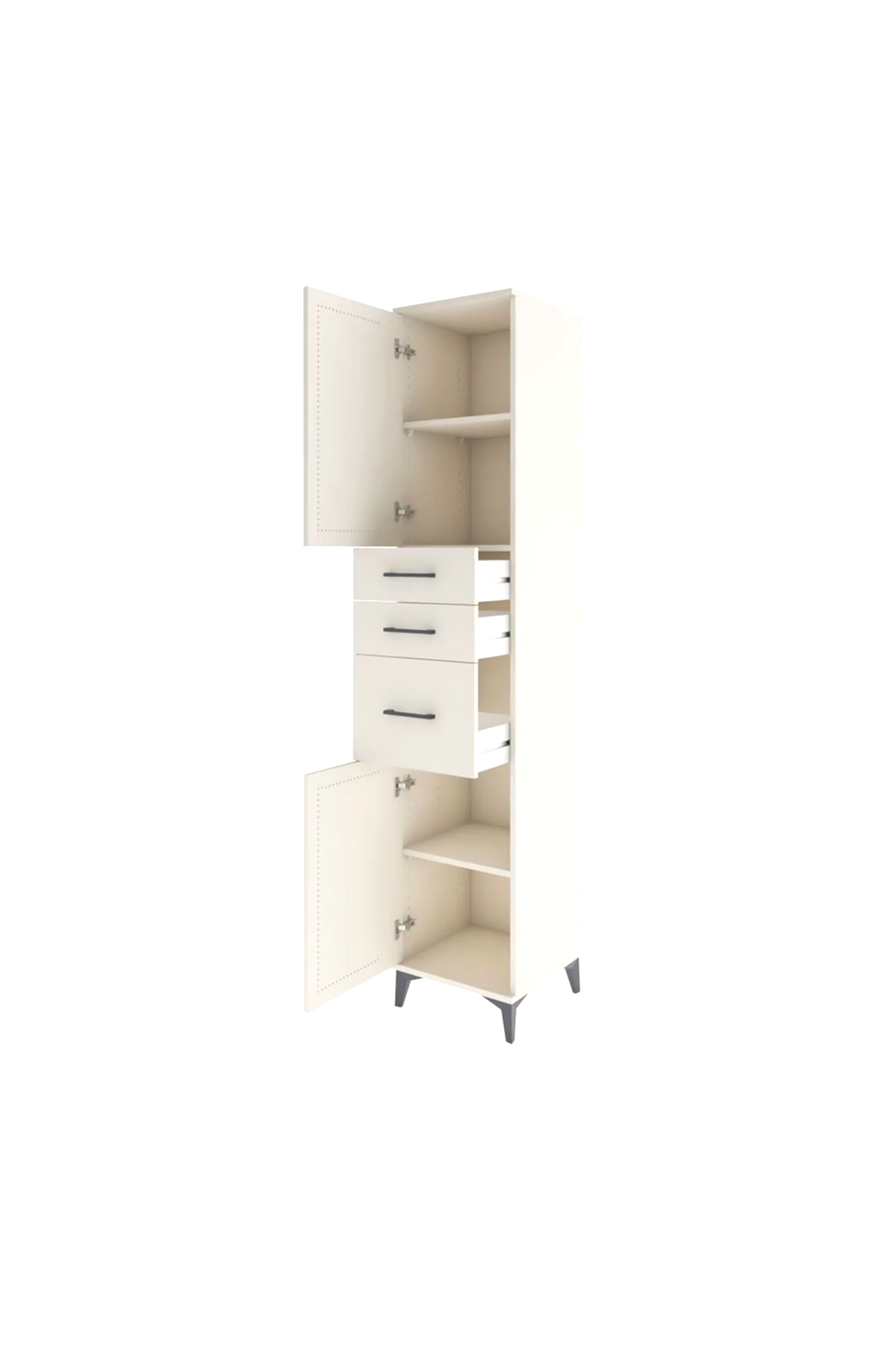 Hyperion Dolap 3 Raflı 3 Çekmeceli 2 Kapaklı 44x44x221 - S61M230V1B