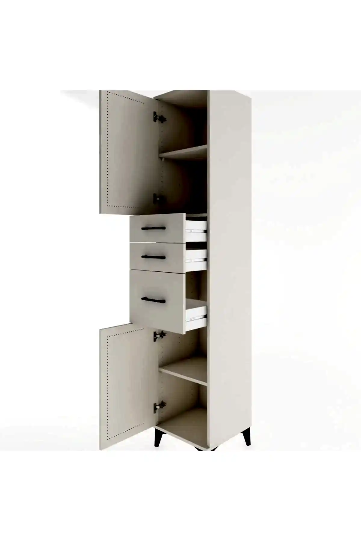 Hyperion Dolap 3 Raflı 3 Çekmeceli 2 Kapaklı 44x44x221 - S61M230V1B