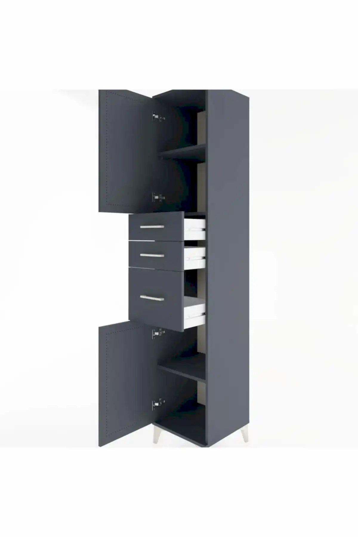 Hyperion Dolap 3 Raflı 3 Çekmeceli 2 Kapaklı 44x44x221 - S61M230V5B