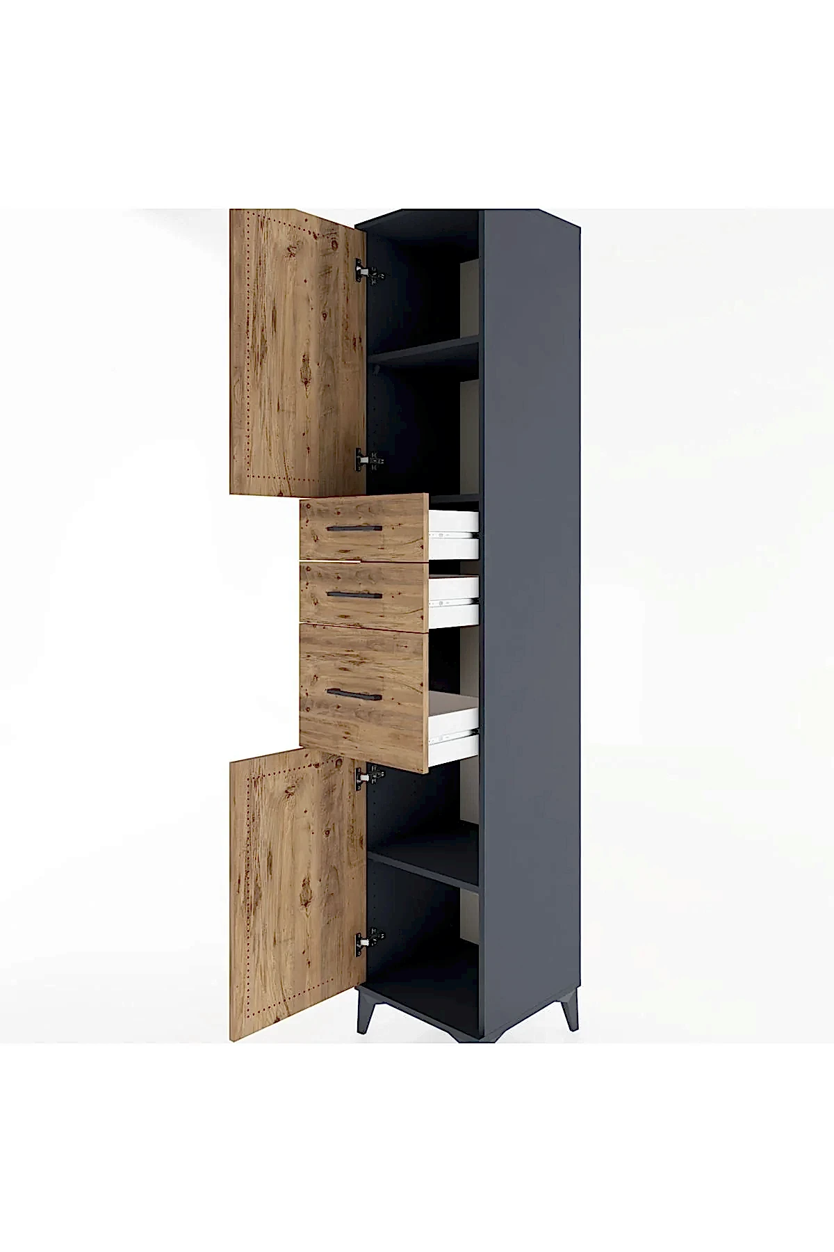 Hyperion Dolap 3 Raflı 3 Çekmeceli 2 Kapaklı 44x44x221 - S61M230V6B