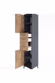 Hyperion Dolap 3 Raflı 3 Çekmeceli 2 Kapaklı 44x44x221 - S61M230V6B