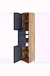 Hyperion Dolap 3 Raflı 3 Çekmeceli 2 Kapaklı 44x44x221 - S61M230V8B