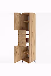 Hyperion Dolap 3 Raflı 3 Çekmeceli 2 Kapaklı 44x44x221 - S61M230V9B