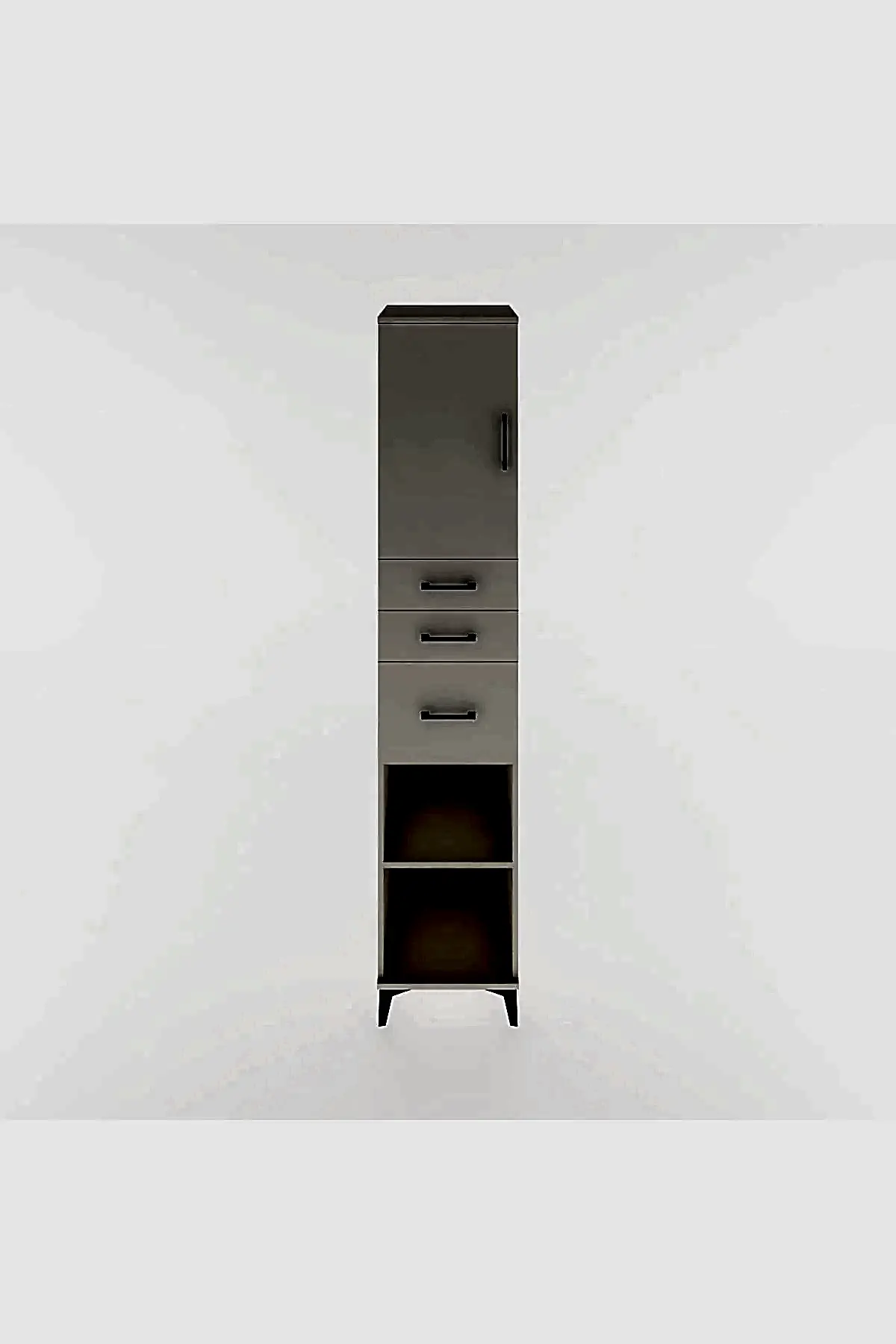 Hyperion Dolap 3 Raflı 3 Çekmeceli Tek Kapaklı 44x44x221 - S61M231V1B