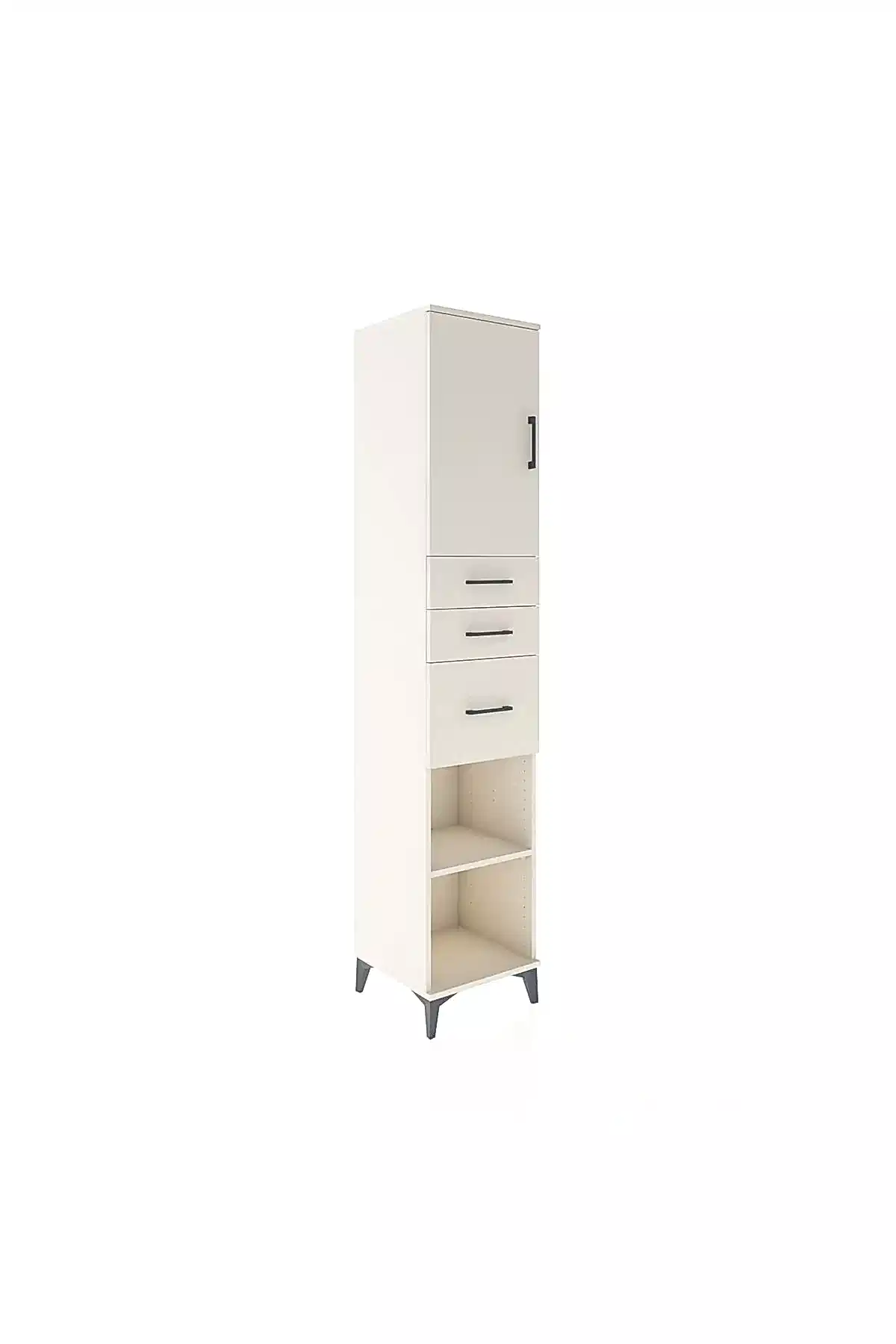 Hyperion Dolap 3 Raflı 3 Çekmeceli Tek Kapaklı 44x44x221 - S61M231V1B